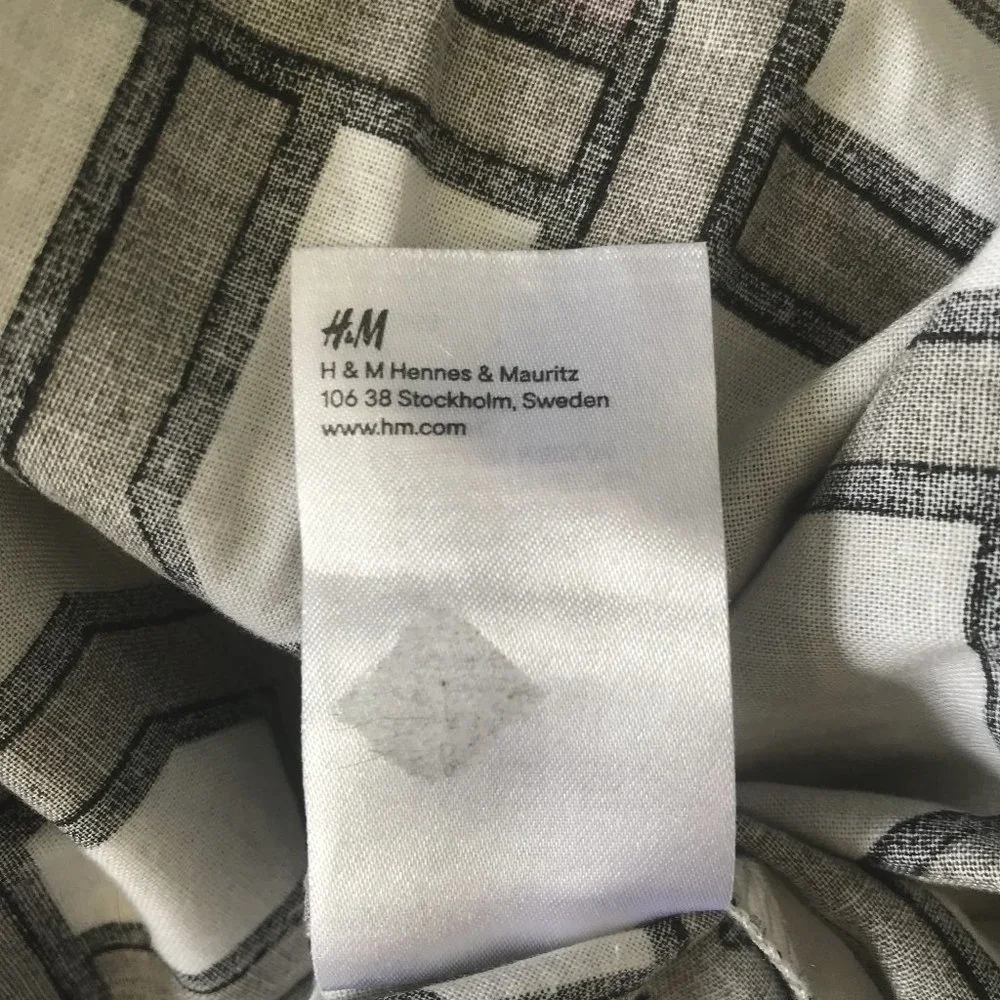 Vintage H&M Duvet Cover, Geometric, Twin